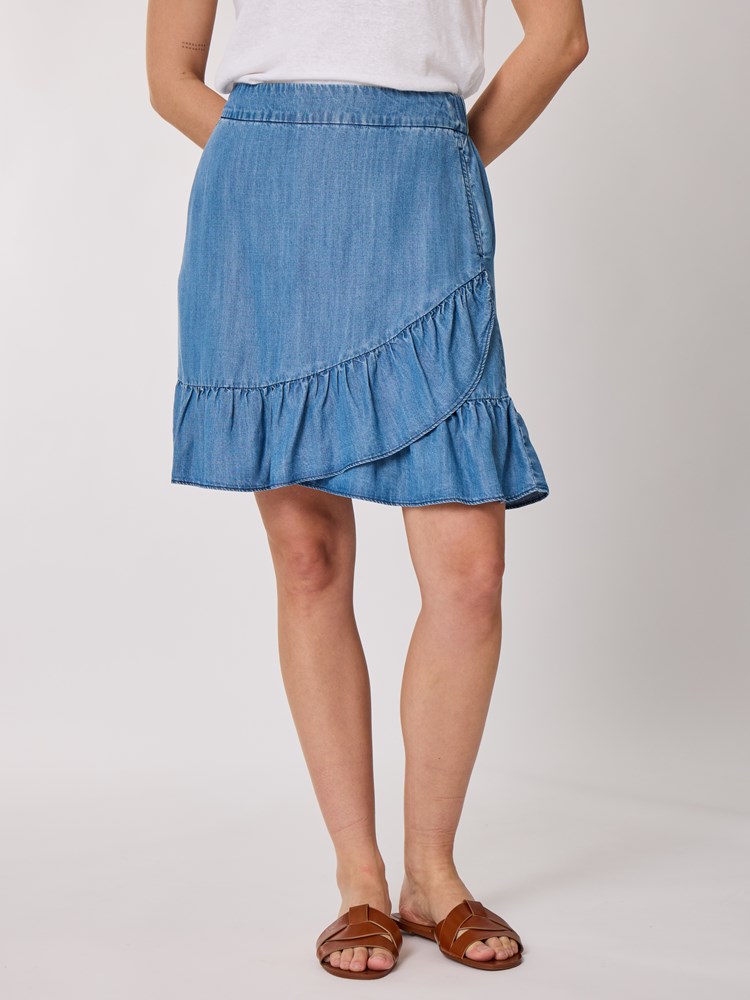 Martine Omslagskj rt Faded Denim VIC Martine Omslagskj rt Faded Denim VIC