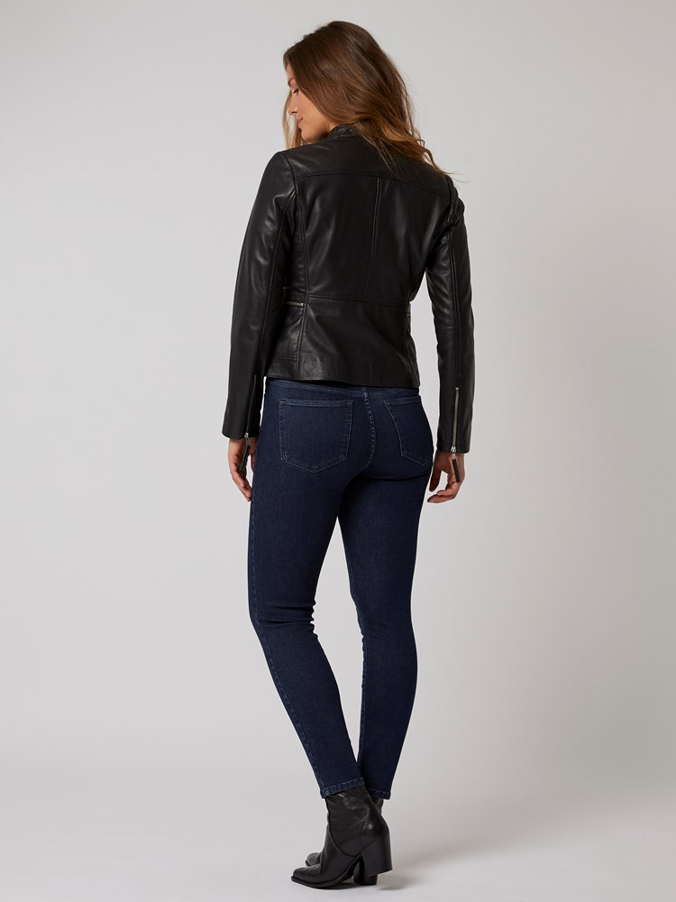 Tessa Skinnjakke 7246195_C18-BLU_S21-back_Tessa Skinnjakke C18_Tessa Skinnjakke 7246195.jpg_Back||Back
