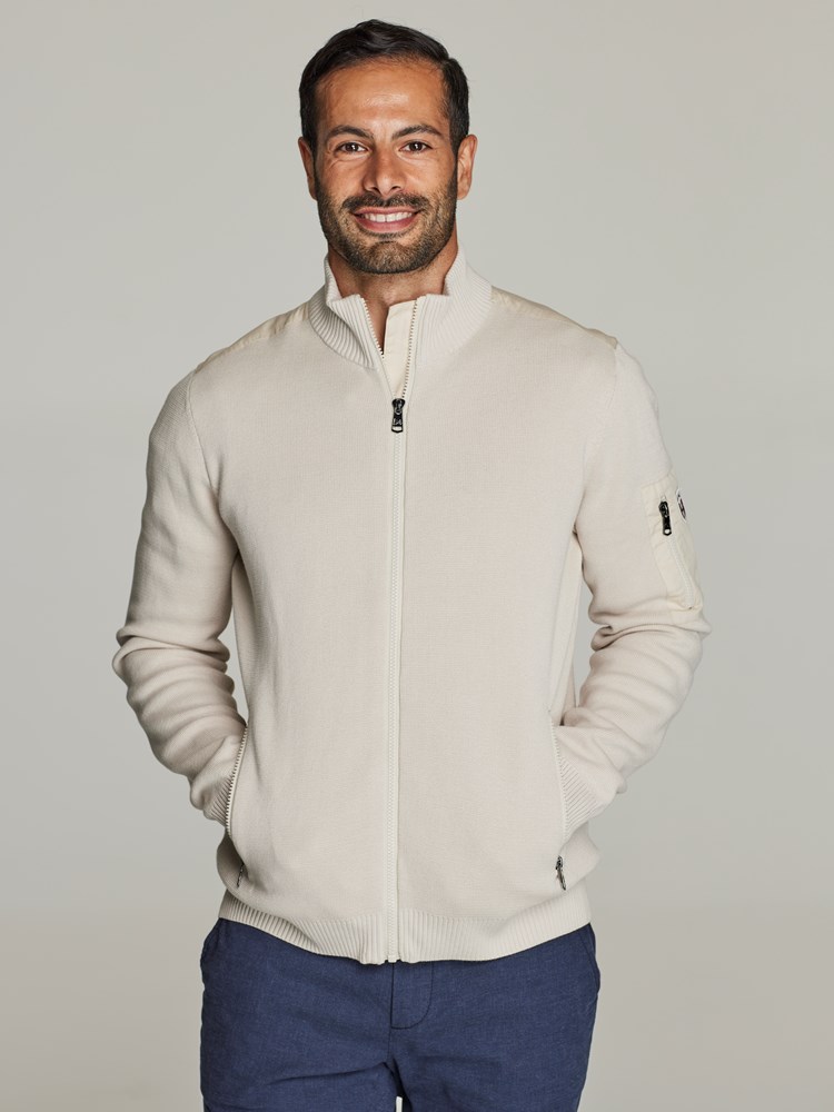 Vincent zip cardigan 7249007_JEAN PAUL_S22_VINCENT ZIP CARDIGAN_4_I3O_GRÅ_1999_Modell_-front_71160.jpg_