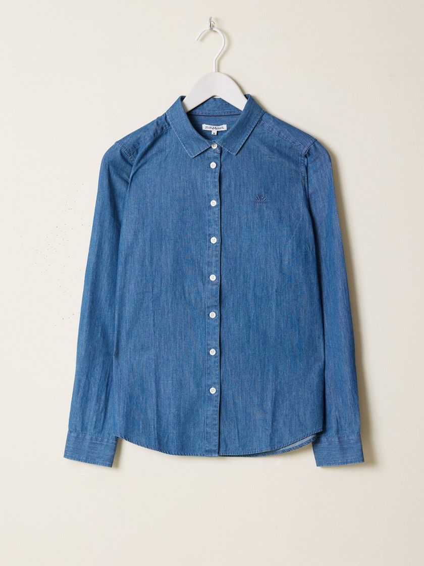 7249227 ECL 7249227_ECL-JEANPAUL-NOS-Front_1937_JP Basic denimskjorte ECL.jpg_Front||Front