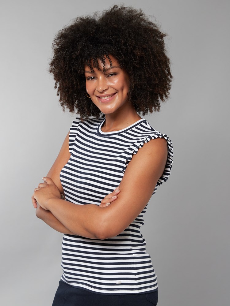 Virginie stripete topp 7250046_EM6-JEANPAUL-H22-Modell-Front_9368_Virginie stripete topp EM6_Virginie stripete topp EM6 7250046.jpg_Front||Front