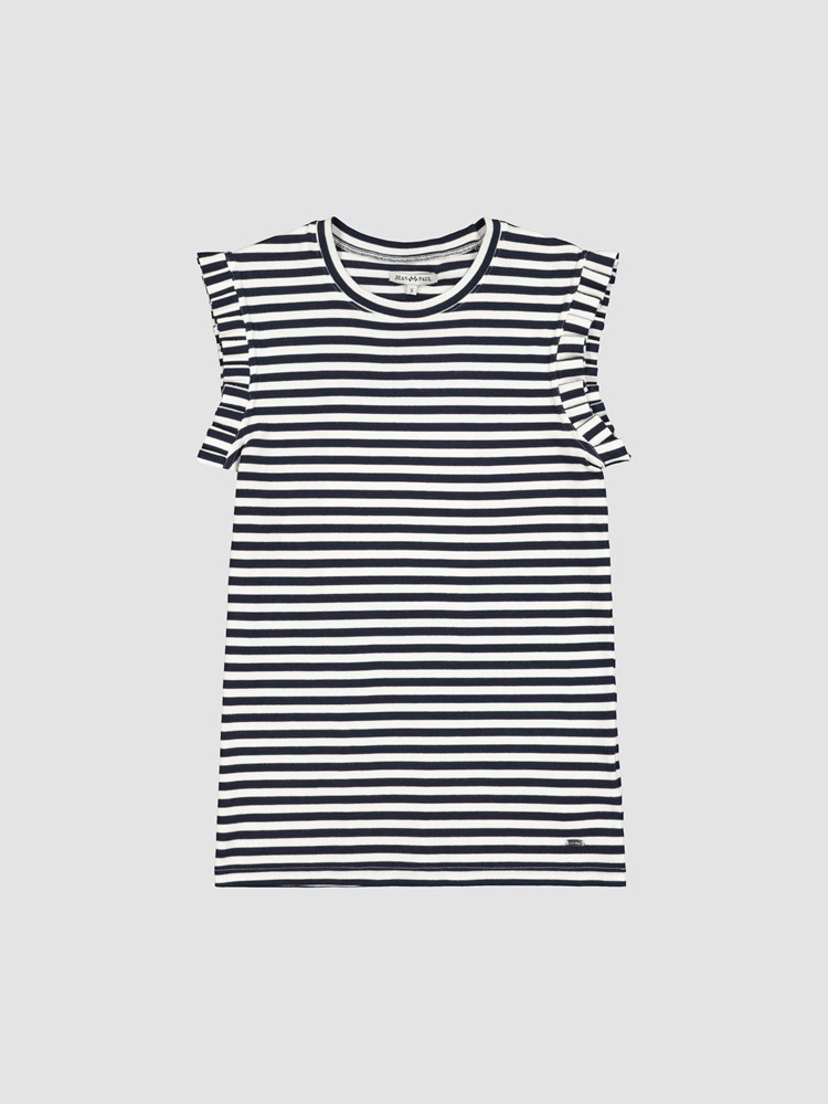 Virginie stripete topp 7250046_EM6-JEANPAULFEMME-H22-front_69212_Virginie stripete topp_Virginie stripete topp EM6_Virginie stripete topp EM6 7250046_Virginie stripete topp 7250046.jpg_Front||Front