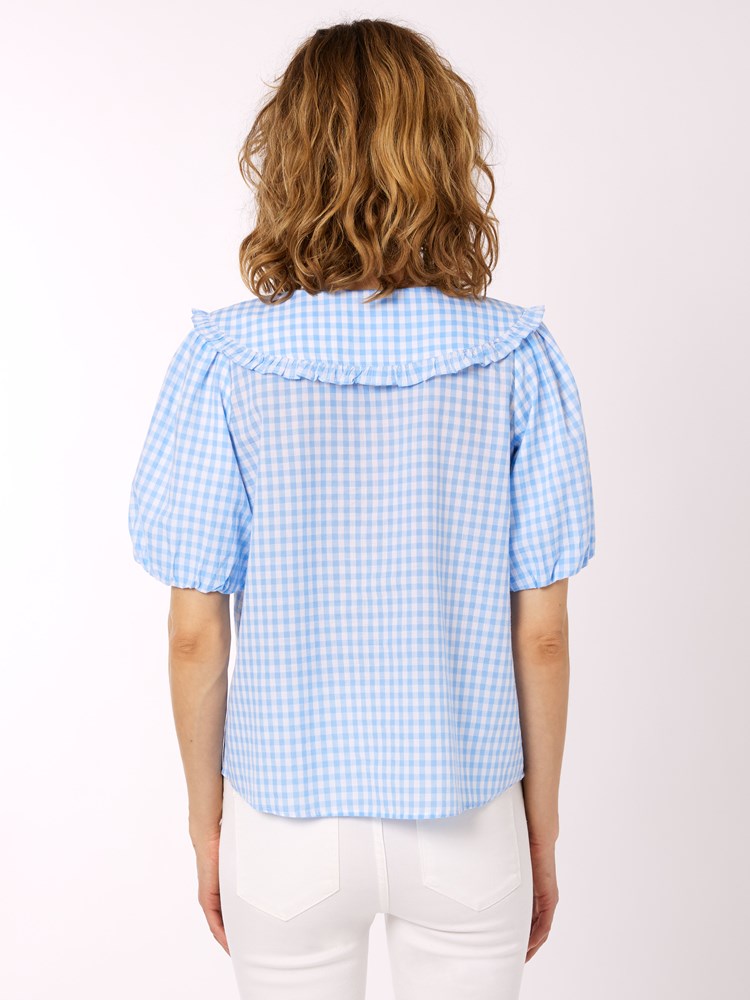 Gingham bluse 7250516_EN3-MELL-H22-Modell-Back_chn=vic_2925_Gingham bluse EN3 7250516.jpg_Back||Back