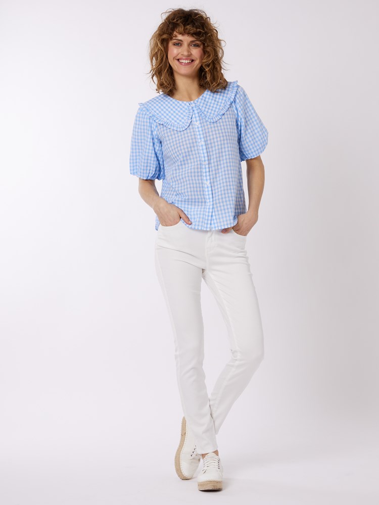 Gingham bluse 7250516_EN3-MELL-H22-Modell-Front_chn=vic_9888_Gingham bluse EN3 7250516.jpg_Front||Front