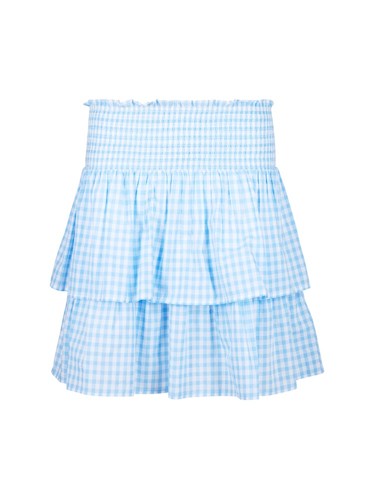 Gingham skjørt 7250559_EN3-MELL-H22-Modell-Back_chn=vic_5352_Gingham skjørt EN3 7250559.jpg_Back||Back