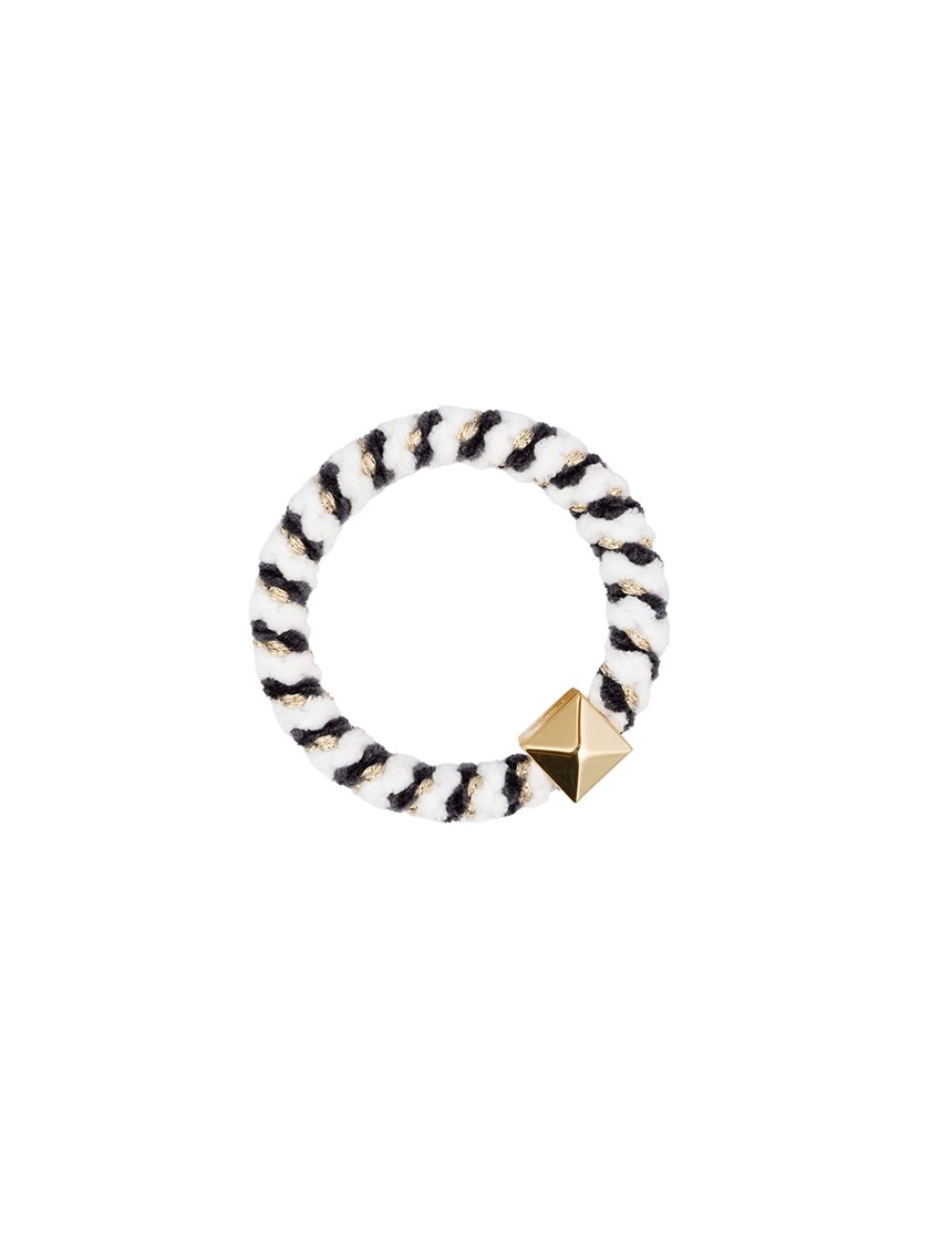 7253186 I3O 7253186I3O - Fluffy Fat Hair Tie with Gold_Fluffy hårstrikk I3O 7253186.jpg_