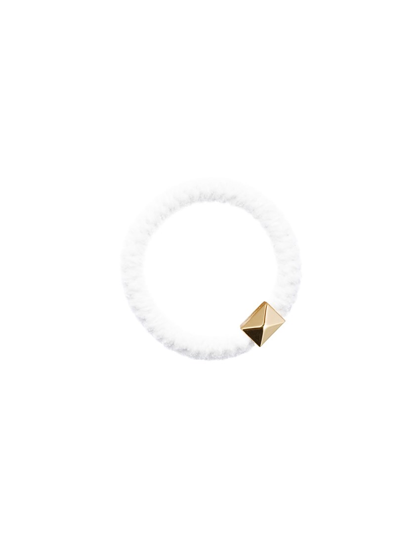 7253186 O68 7253186O68 - Fluffy Fat Hair Tie with Gold_Fluffy hårstrikk O68 7253186.jpg_