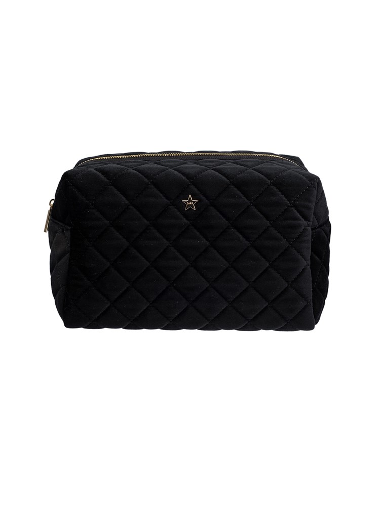 Sminkepung i fløyel stor 7253203ID2 - Velvet Square Quilted Make-Up Pouch Large_Bilde 1_Sminkepung i fløyel stor ID2.jpg_
