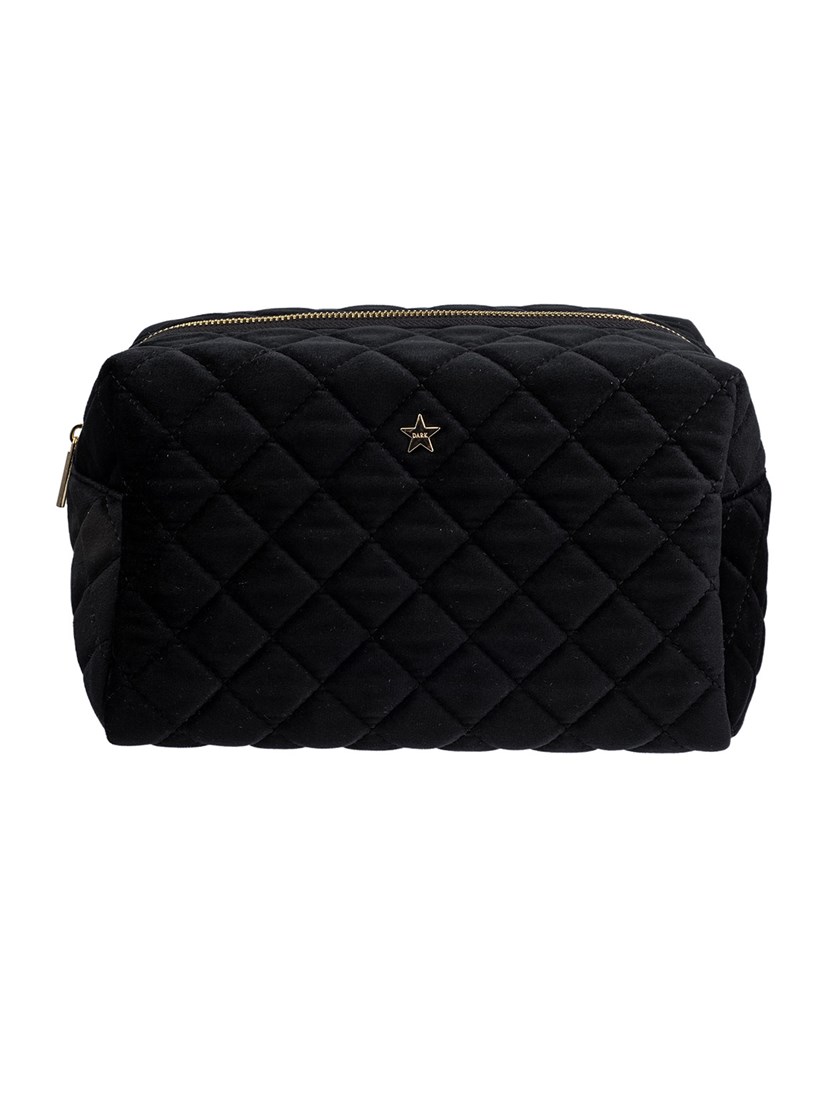 7253203 ID2 7253203ID2 - Velvet Square Quilted Make-Up Pouch Large_Bilde 1.jpg_
