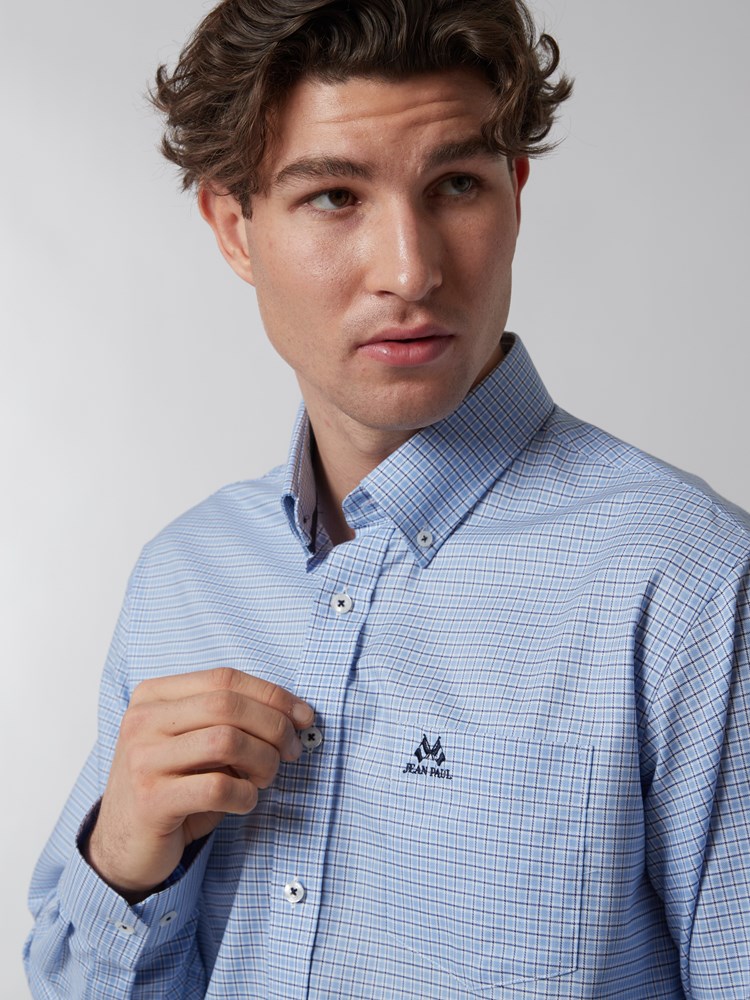 Kamran twillskjorte - classic fit 7500122_E9O_Jean Paul_Kamran Skjorte_A22_Modell (3)_Kamran twillskjorte - classic fit E9O.jpg_