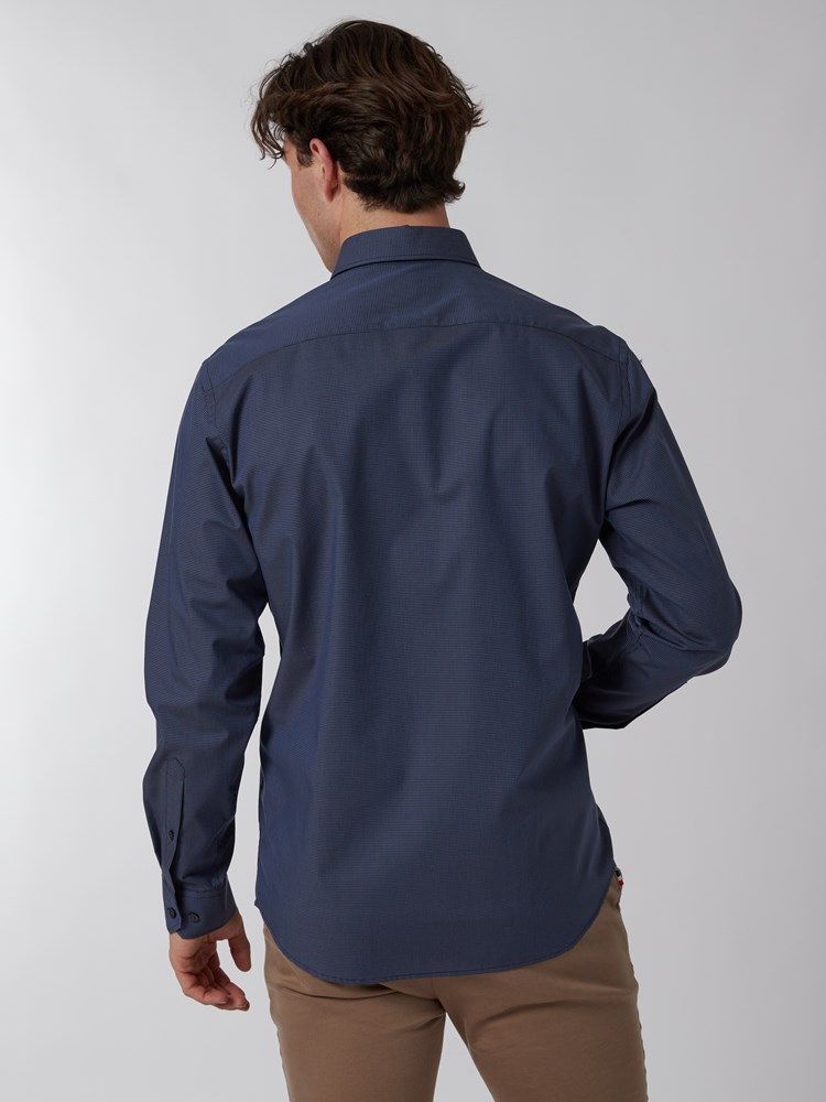Kemp poplinskjorte - classic fit 7500123_ENB-JEANPAUL-A22-Modell-Back_3837_Kemp poplinskjorte - classic fit ENB.jpg_Back||Back