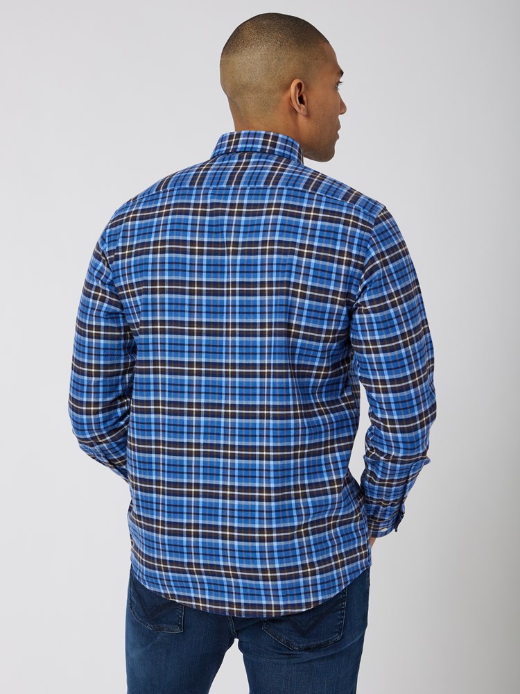 Kaiser flanellskjorte - classic fit 7501295_EGZ-JEANPAUL-W22-Modell-Back_2535_Kaiser flanellskjorte - classic fit EGZ.jpg_Back