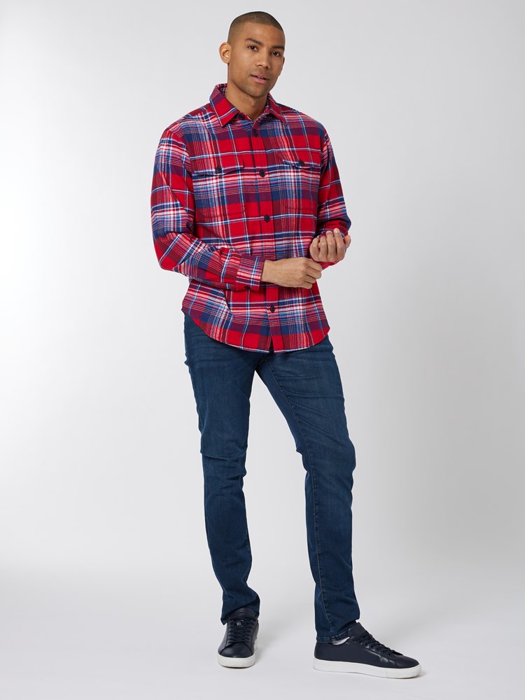 Tignes skjortejakke - classic fit 7501309_KB6-JEANPAUL-W22-Modell-Front_6305_Tignes skjortejakke - classic fit KB6.jpg_Front||Front