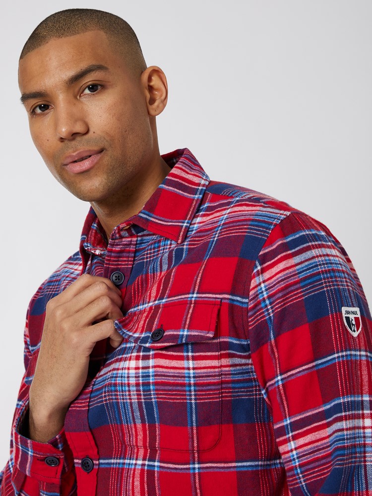 Tignes skjortejakke - classic fit 7501309_KB6-JEANPAUL-W22-Modell-Front_8799_Tignes skjortejakke - classic fit KB6.jpg_Front||Front