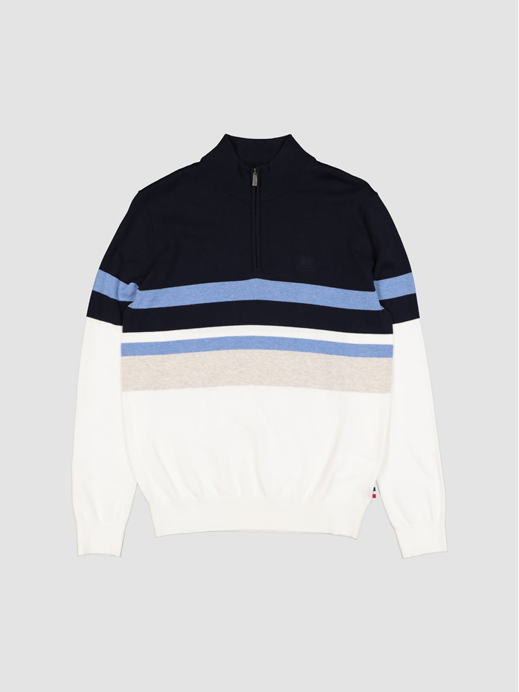 Gerard stripet zipneck 7501867_O79-JEANPAUL-S23-Front_2798_Gerard stripet zipneck O79_Gerard stripet zipneck 7501867.jpg_Front||Front