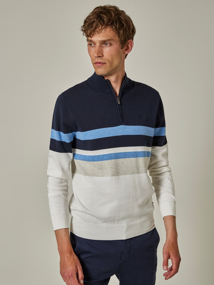 Gerard stripet zipneck 7501867_O79_Jean Paul_Gerard Stripet Genser_S23_Modell (3)_Gerard stripet zipneck O79.jpg_