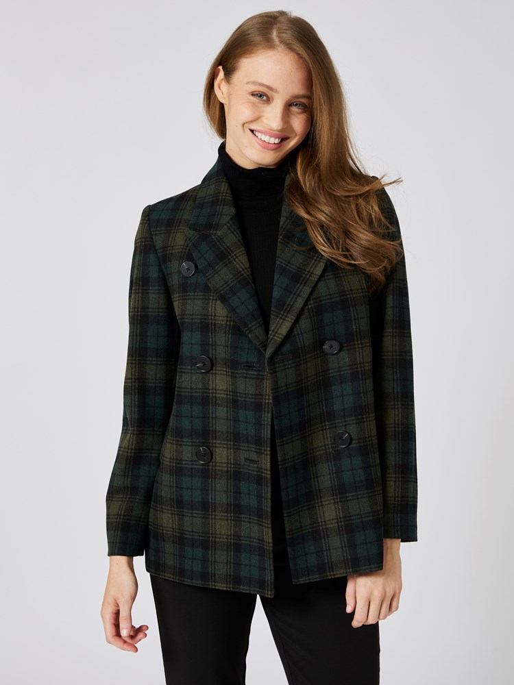 Landon rutet jakke 7504862_GPJ-BLU-A23-Modell-Front_chn=vic_6323_Landon rutet jakke GPJ_Landon rutet jakke GPJ 7504862.jpg_Front||Front