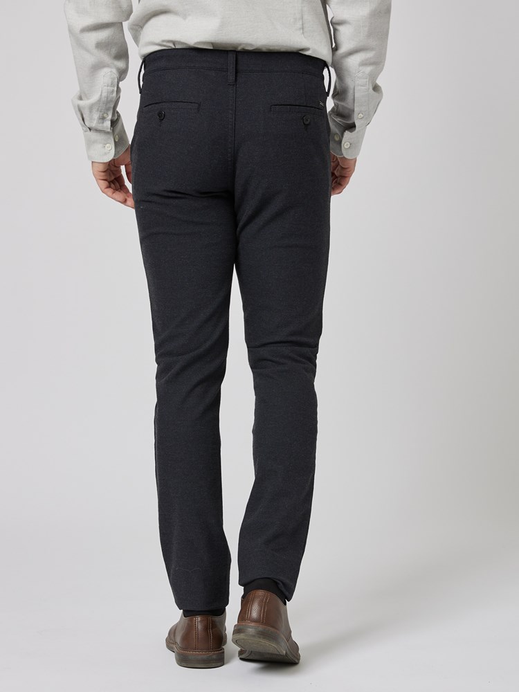 Slim melange chino 7504920_EM6-MRCAPUCHIN-A23-Modell-Back_chn=vic_4307_Slim melange chino EM6.jpg_Back||Back