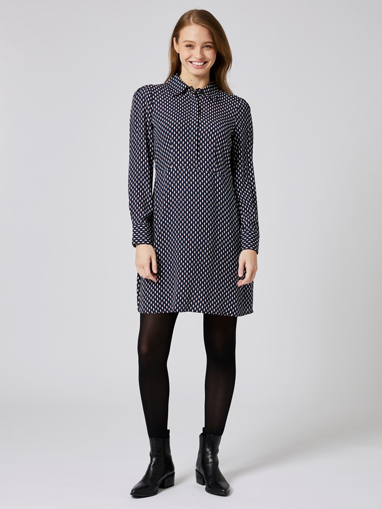 Asher kjole 7505194_EN7-BLU-A23-Modell-Front_chn=vic_7873_Asher kjole EN7_Asher kjole EN7 7505194.jpg_Front||Front