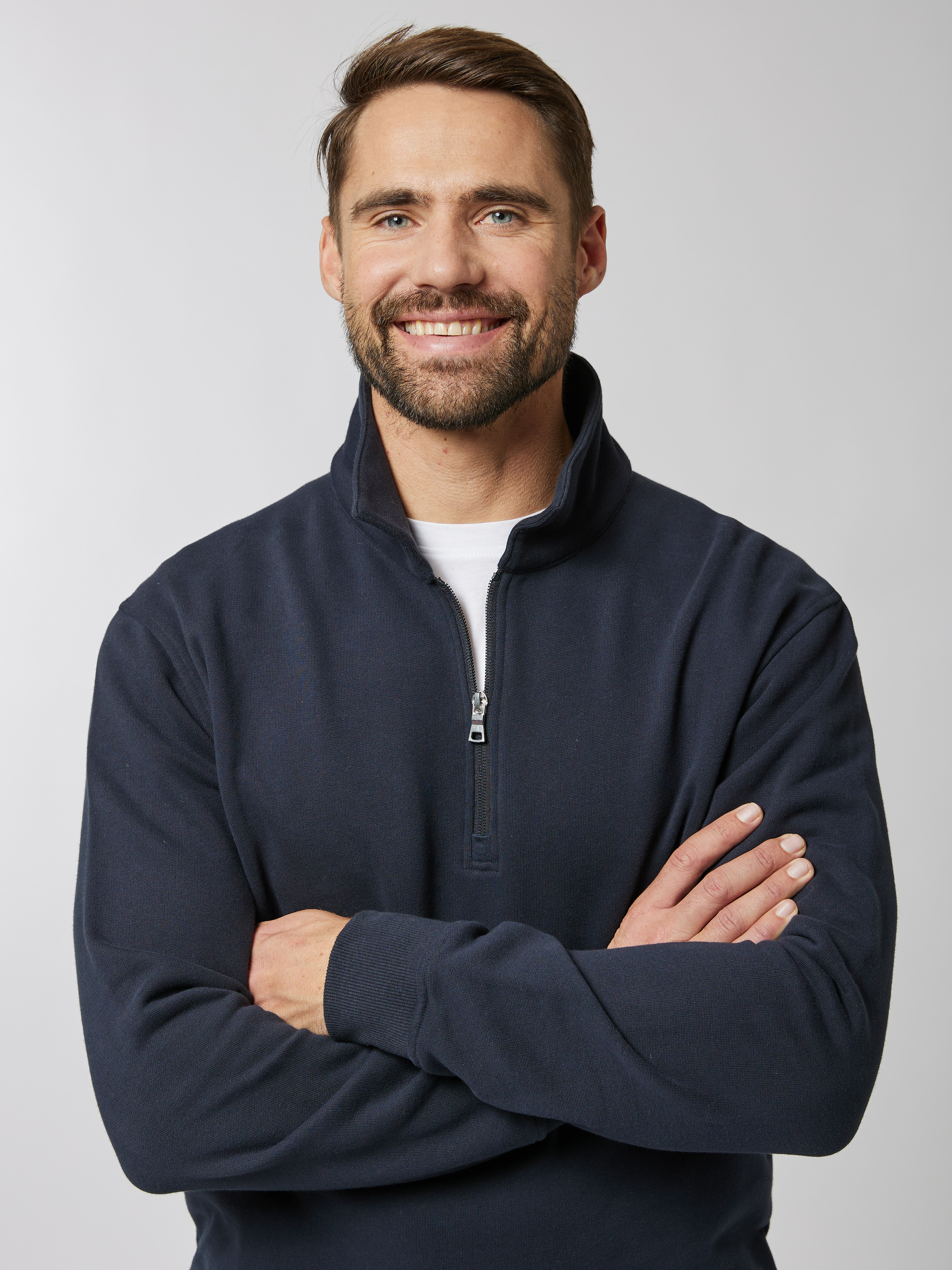 Joshua zip genser Dark Navy | VIC