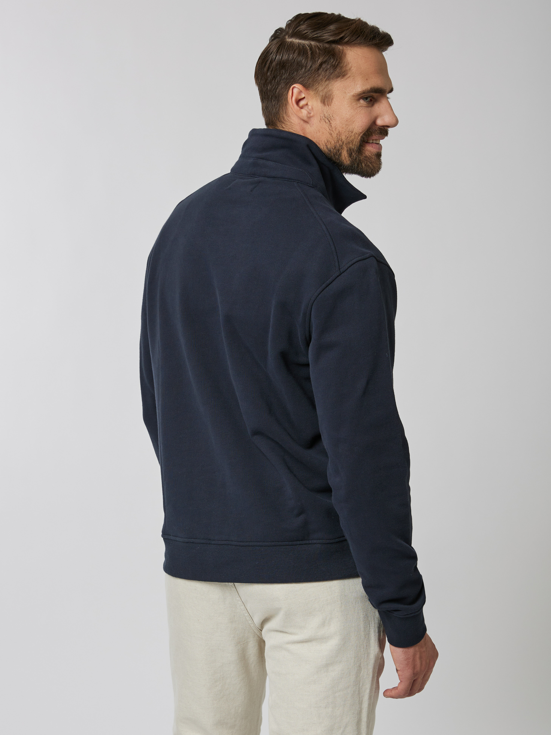 Joshua zip genser Dark Navy | VIC