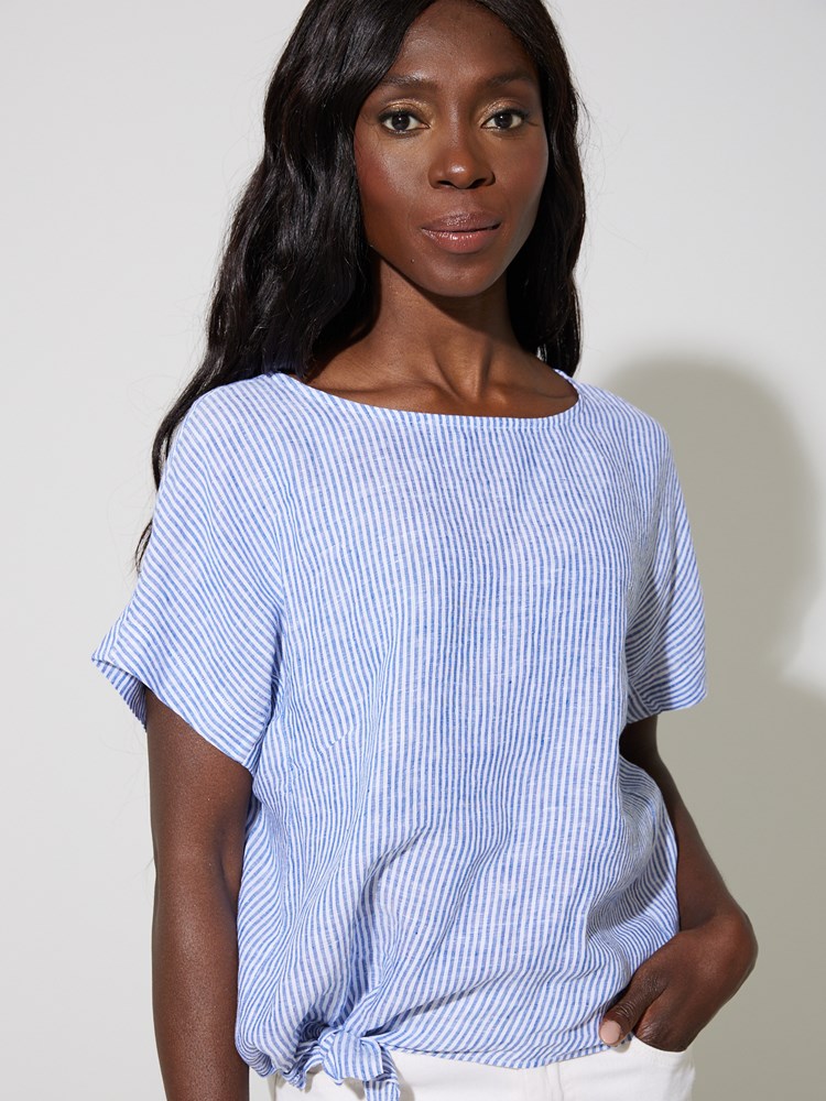 Charlotta stripet bluse 7507091_ENQ-JEANPAUL-H24-Modell-Front_3093_Charlotta stripet bluse ENQ_Charlotta stripet bluse ENQ 7507091.jpg_Front