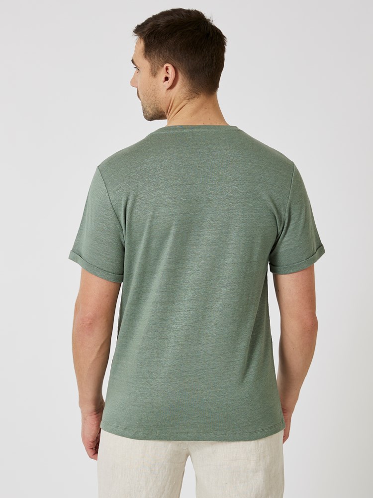 Russell lin t-skjorte 7507758_I6U-VESB-H24-Modell-Back_chn=vic_8485_Russell lin t-skjorte I6U_Russell lin t-skjorte I6U 7507758.jpg_Back||Back