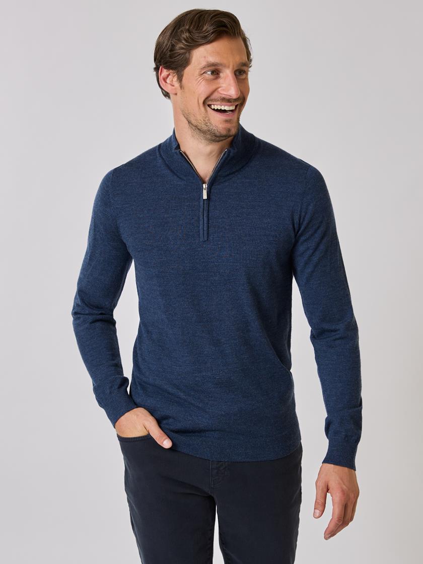 Ledger merino zip neck ENC