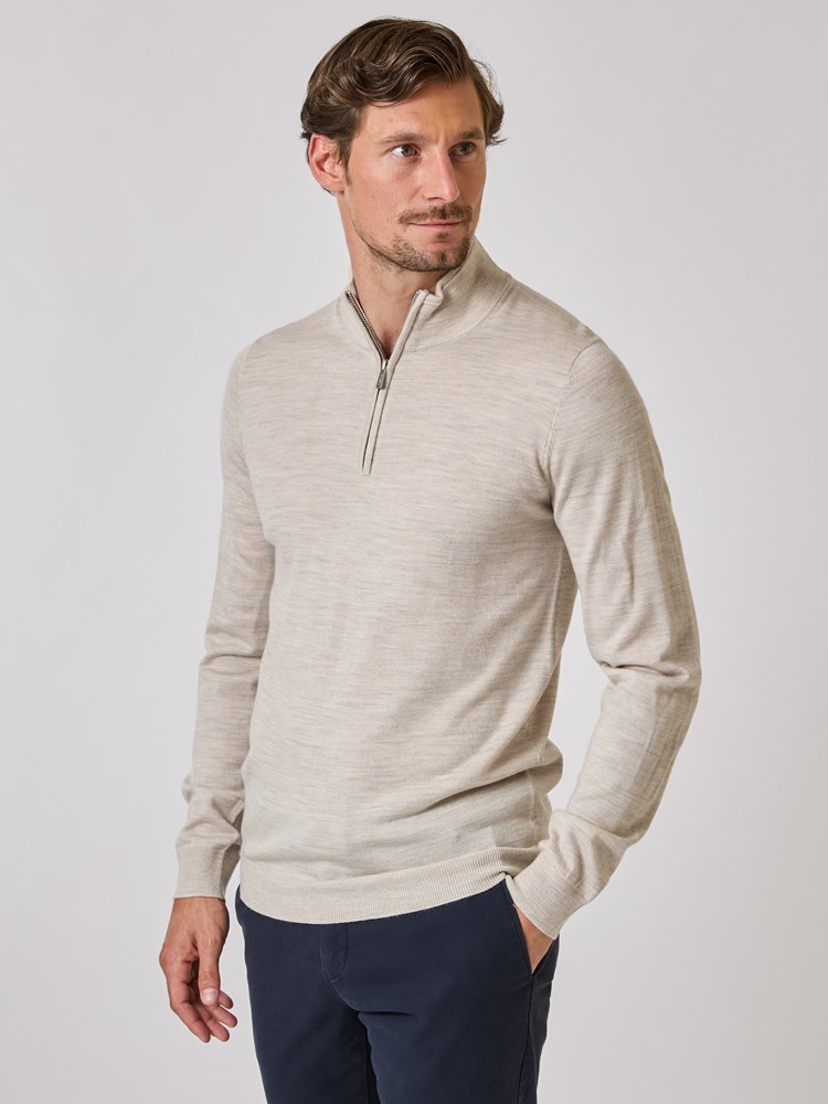 Ledger merino zip neck 7508863_I4C-VESB-A24-Modell-Front_chn=vic_8928_Ledger merino zip neck I4C_Ledger merino zip neck I4C 7508863.jpg_Front||Front
