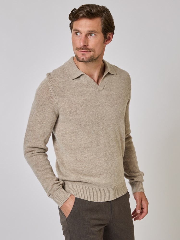 Sigurd pologenser med ull 7508901_R35-MRCAPUCHIN-A24-Modell-Front_chn=vic_6748_Sigurd pologenser med ull R35 7508901.jpg_Front||Front