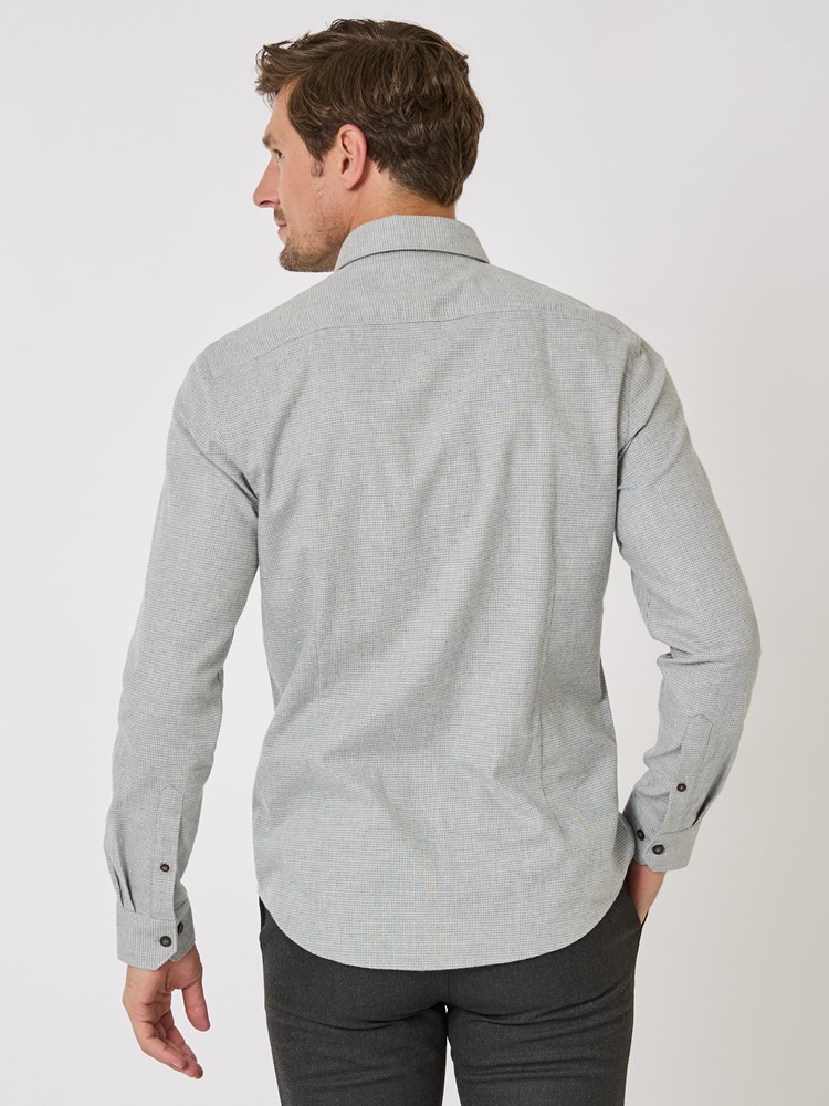 Flanell houndstooth skjorte 7510144_IEY-VESB-W24-Modell-Back_chn=vic_2790_Flanell houndstooth skjorte IEY_Flanell houndstooth skjorte IEY 7510144.jpg_Back||Back