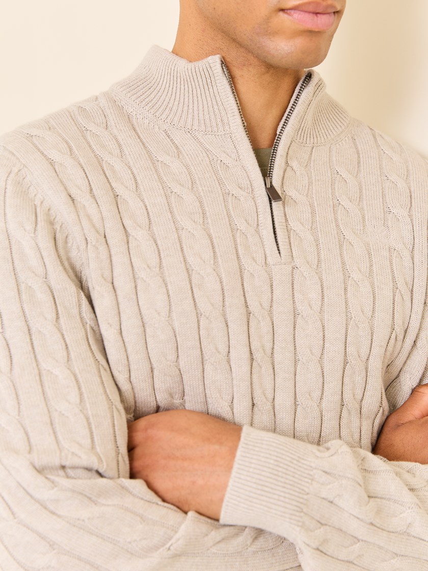7510191 I4C 7510191_I4C-JEANPAUL-S25-Modell-Front_3550_Morton zipneck I4C.jpg_Front||Front