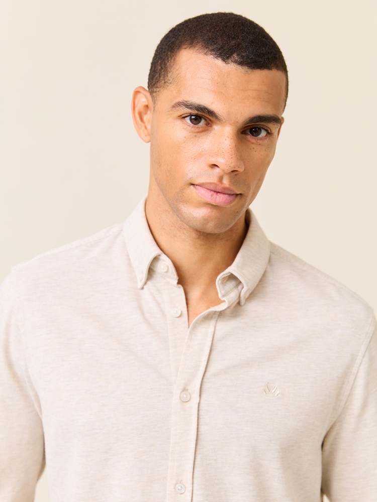 Dominique pique skjorte- Regular fit 7510467_I4C-JEANPAUL-S25-Modell-Front_8543_Dominique pique skjorte- Regular fit I4C_Dominique pique skjorte- Regular fit I4C 7510467.jpg_Front