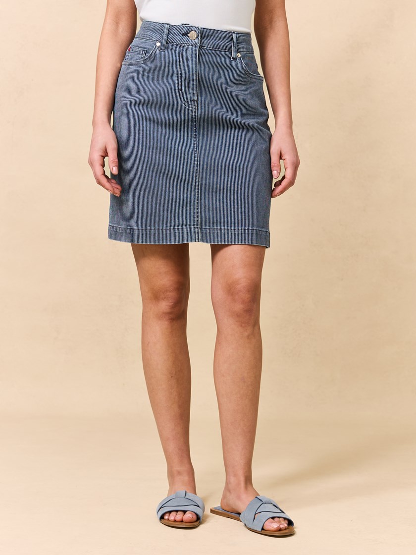 7510843 DAA 7510843_DAA-JEANPAUL-H25-Front_5294_Patty stripet skjørt_Patty stripet skjørt DAA.jpg_Front||Front
