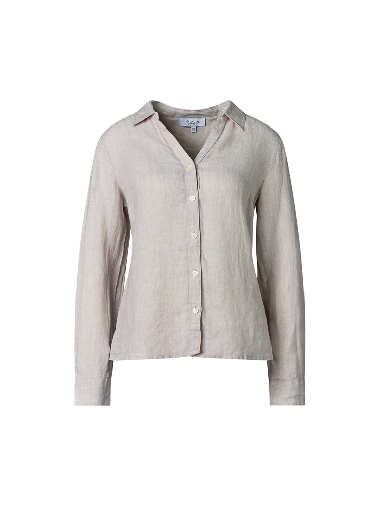 Louise linskjorte 7510892_R51-MELL-H25-Modell-Front_chn=vic_2977_Louise linskjorte R51 7510892.jpg_Front||Front