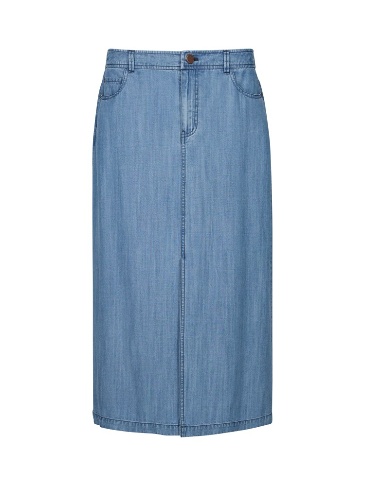 Martine midi skjørt 7511194_ECL-MELL-H25-Front_2201_Martine midi skjørt ECL_Martine midi skjørt ECL 7511194.jpg_Front||Front