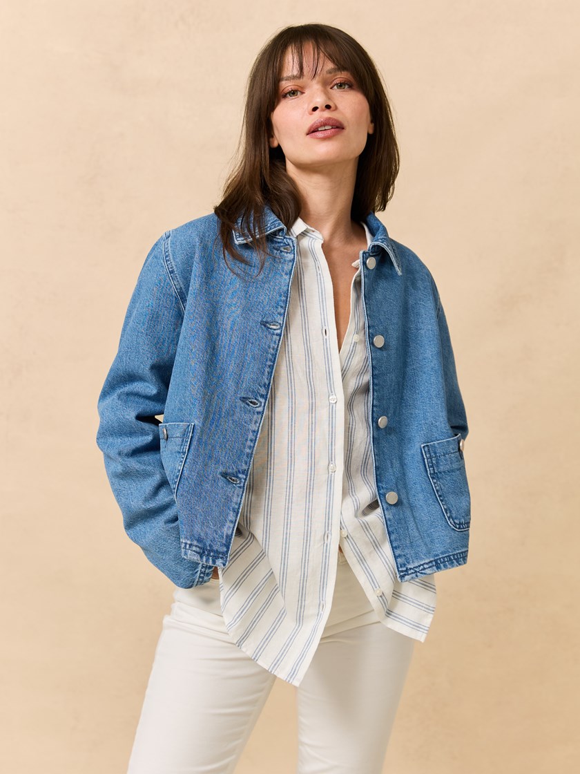 7511438 D05 7511438_D05-JEANPAUL-H25-Front_2355_Betty denimjakke_Betty denimjakke D05.jpg_Front||Front