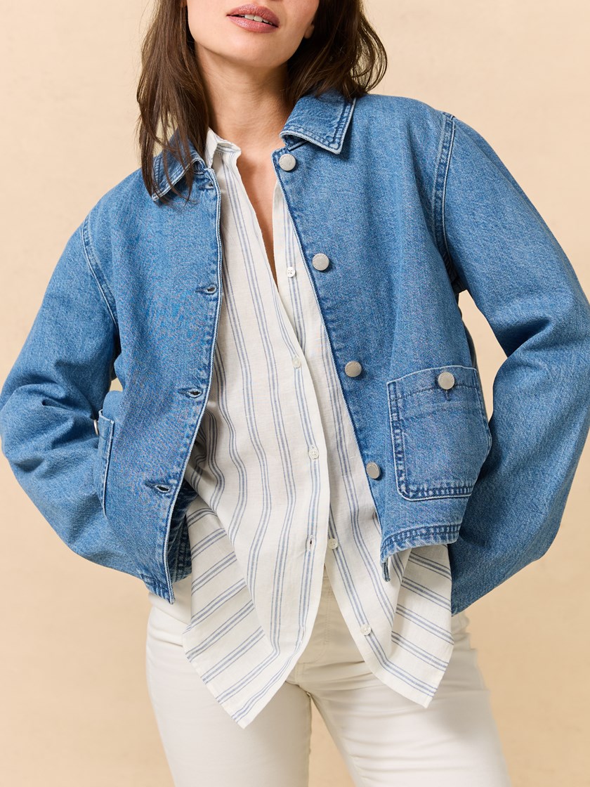 7511438 D05 7511438_D05-JEANPAUL-H25-Front_4371_Betty denimjakke_Betty denimjakke D05.jpg_Front||Front