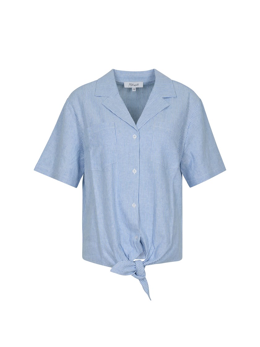 7511494 EOR 7511494_EOR-MELL-H25-Front_6088_Mariella knyteskjorte EOR.jpg_Front||Front