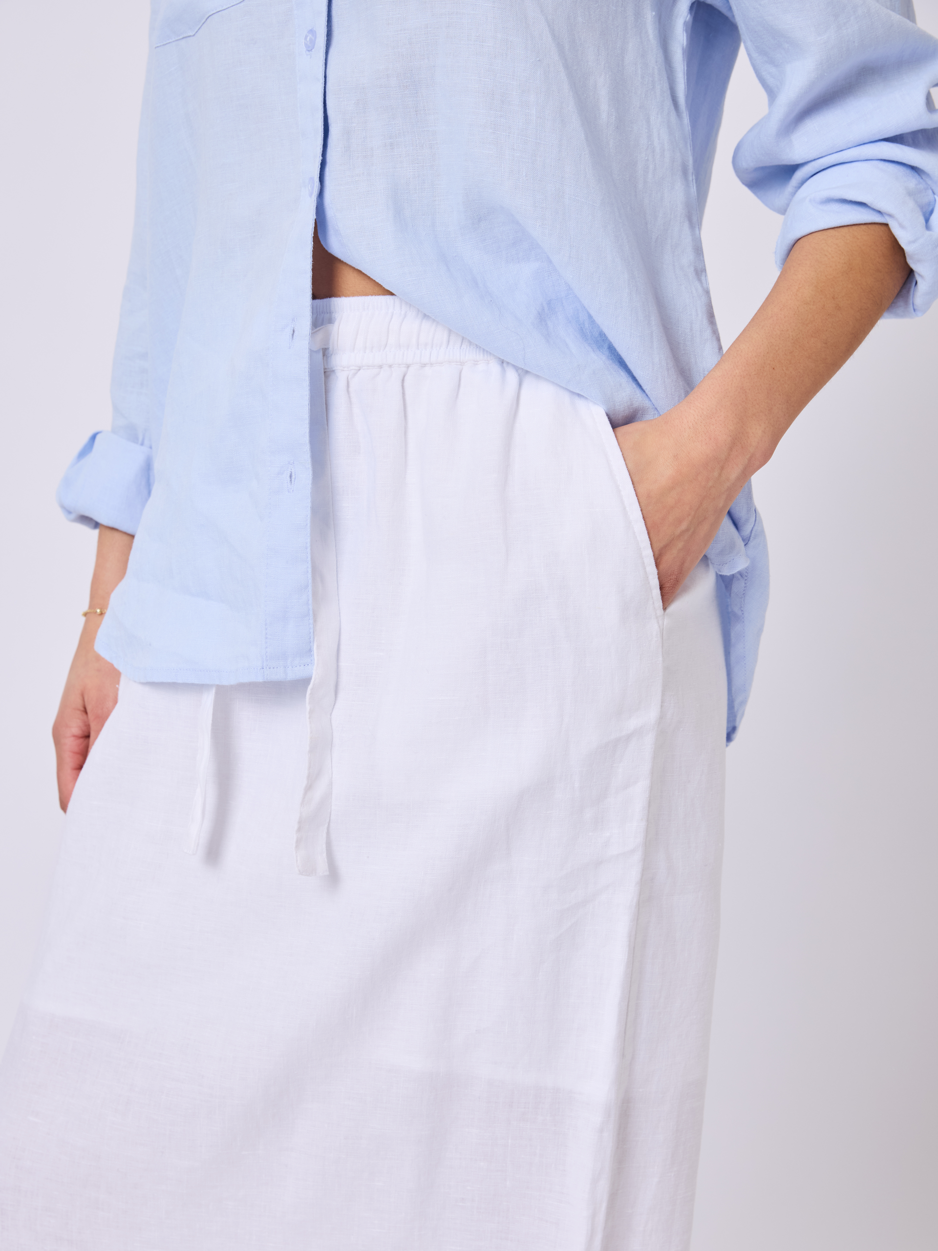 Tula linskjørt Bright White | VIC