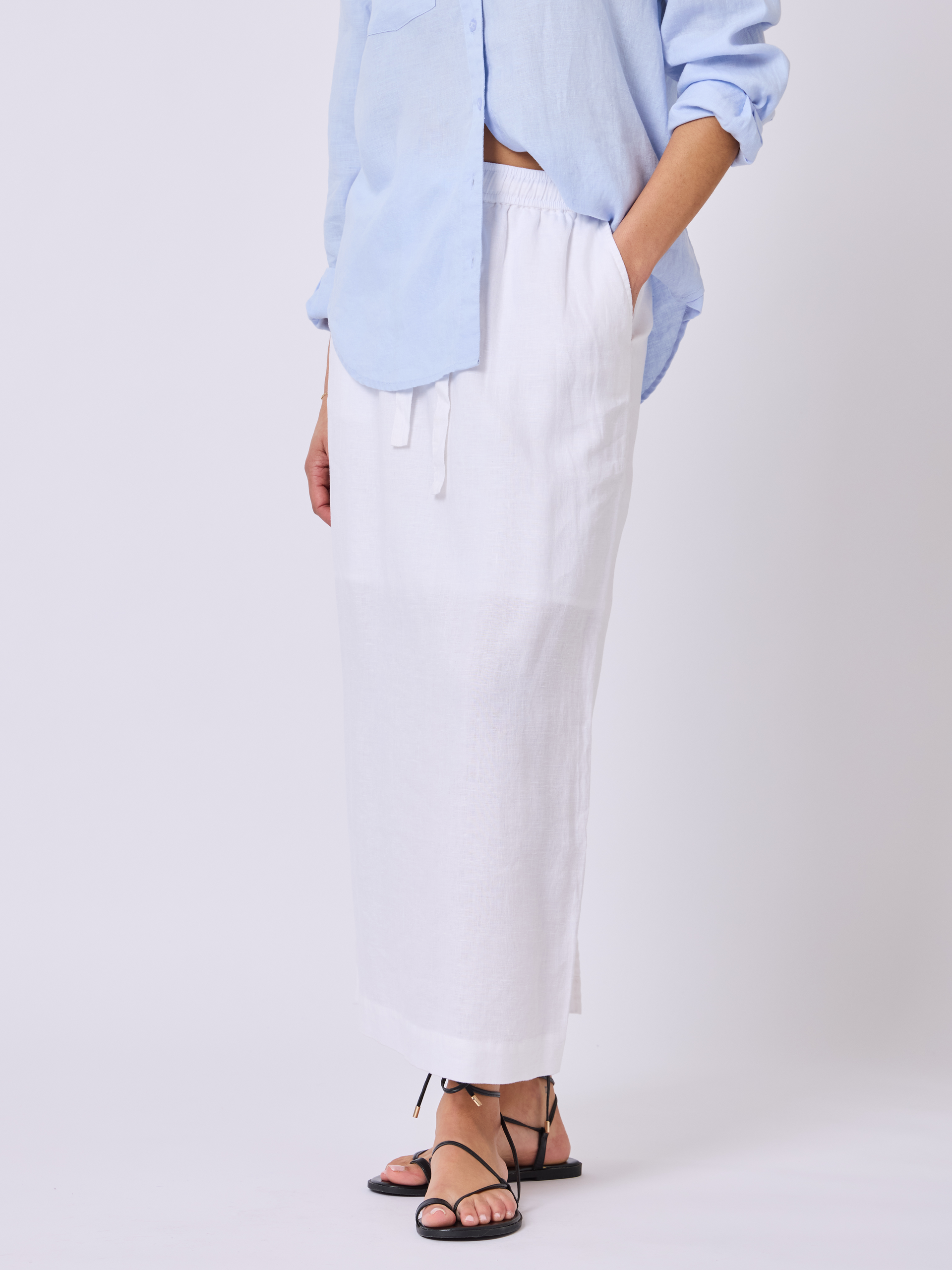 Tula linskjørt Bright White | VIC