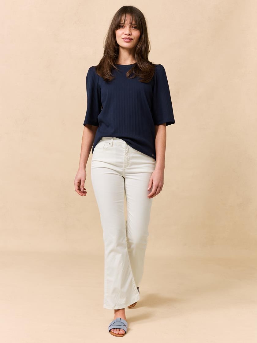 Sabine cropped flared color O68