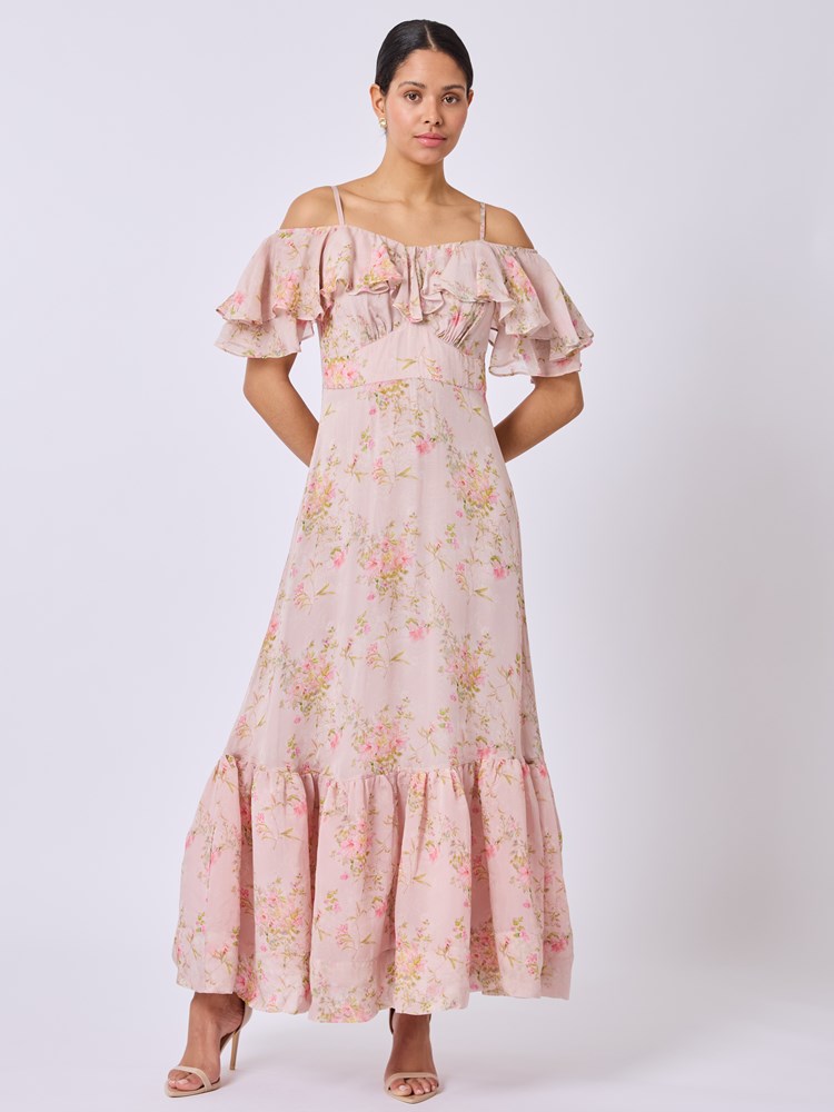 Bella maxi kjole 7511811_MGR-BLU-H25-Modell-Front_chn=vic_3614_Bella maxi kjole MGR 7511811.jpg_Front||Front