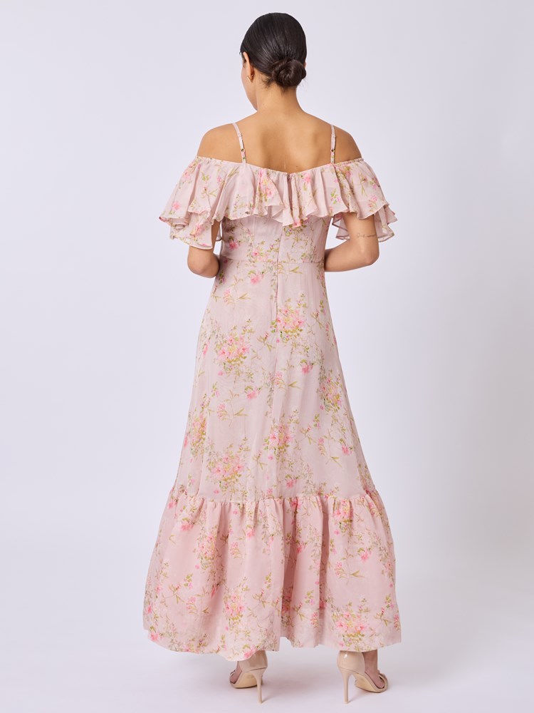 Bella maxi kjole 7511811_MGR-BLU-H25-Modell-Front_chn=vic_7857_Bella maxi kjole MGR 7511811.jpg_Front||Front