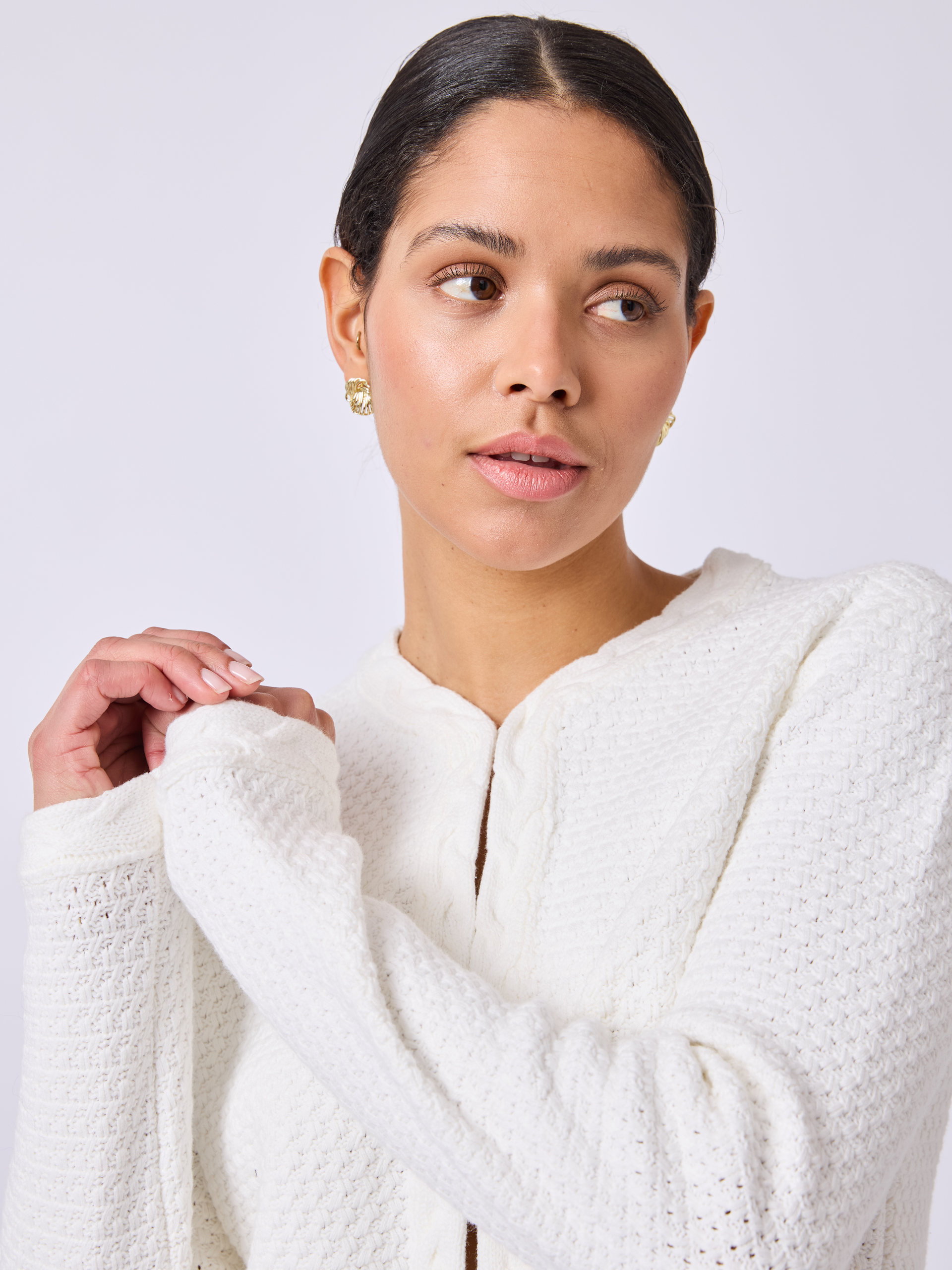 Adele cardigan Marshmallow | VIC
