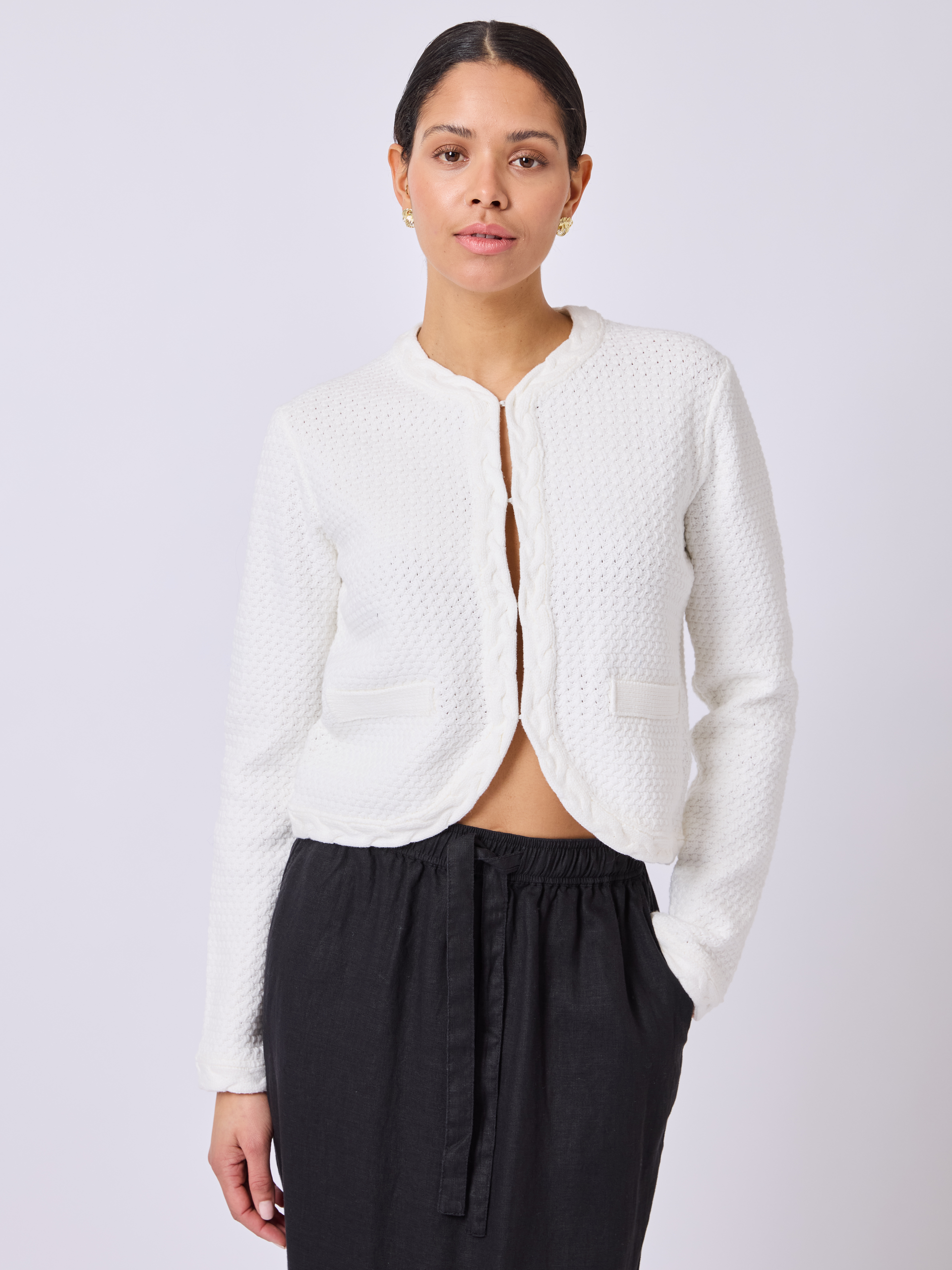Adele cardigan Marshmallow | VIC