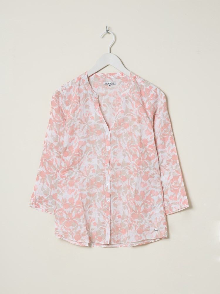 Lucia printet linbluse 7512143_MKY-JEANPAUL-H25-Front_222_Lucia printet linbluse MKY 7512143.jpg_Front||Front