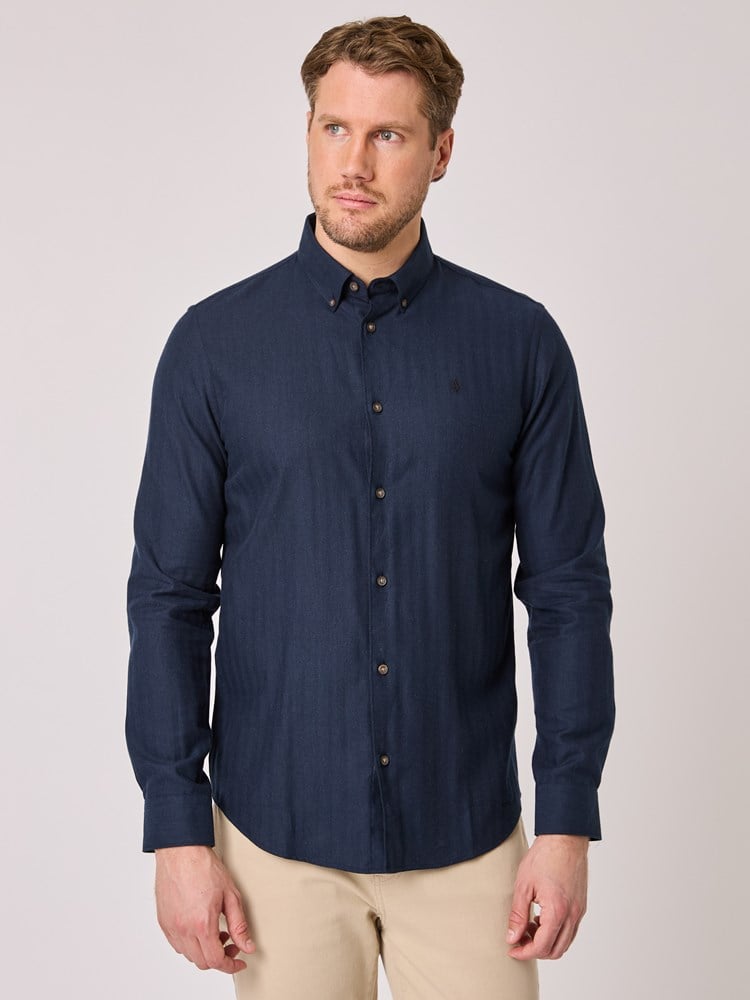 Flanell skjorte 7512274_EM6-VESB-A25-Modell-Front_chn=vic_6632_Flanell skjorte EM6.jpg_Front||Front