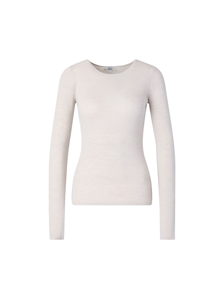 Micah rib rundhals 7512454_AMA-BLU-A25-Front_5382_Micah rib rundhals AMA.jpg_Front||Front