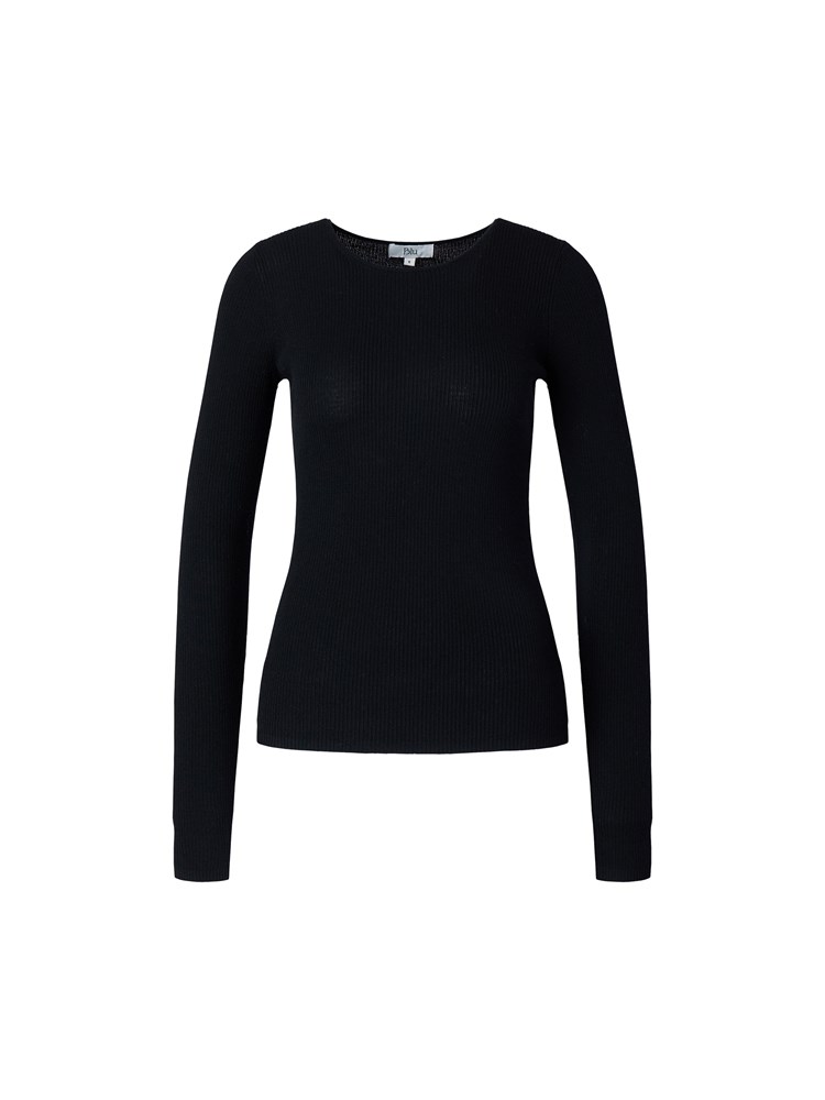 Micah rib rundhals 7512454_ID2-BLU-A25-Front_6908_Micah rib rundhals ID2.jpg_Front||Front